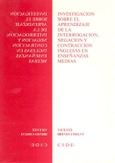 Investigación sobre el aprendizaje de la interrogación, negación y contracción inglesas en enseñanzas medias