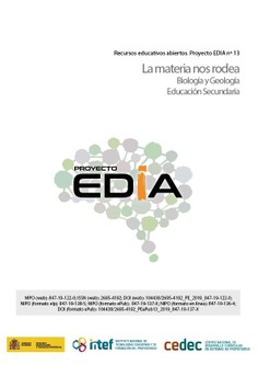 Proyecto EDIA nº 13. La materia nos rodea. Educación Secundaria. Cursos 2º y 3º