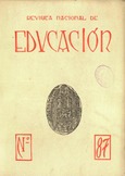 Revista nacional de educación nº 87. 1949