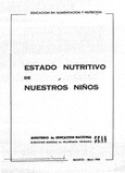 Estado nutritivo de nuestros niños. Programa de educación en alimentación y nutrición