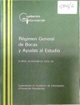 Reglamento General de Becas y Ayudas al Estudio. Curso académico 1975-76. Suplemento al Cuaderno de Información "Promoción Estudiantil"