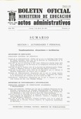 Boletín Oficial del Ministerio de Educación y Ciencia año 1980-2. Actos Administrativos. Números del 14 al 26 más 2 números extraordinarios (cada uno con 2 tomos) e índice 1º trimestre