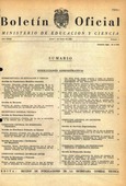 Boletín Oficial del Ministerio de Educación y Ciencia año 1968-1. Resoluciones Administrativas. Números del 1 al 26 e índice 1º trimestre