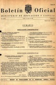 Boletín Oficial del Ministerio de Educación y Ciencia año 1968-2. Resoluciones Administrativas. Números del 27 al 52 e índice 2º trimestre