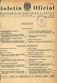 Boletín Oficial del Ministerio de Educación y Ciencia año 1966-3. Resoluciones Administrativas. Números del 53 al 78 e índice 3º trimestre