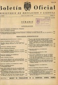 Boletín Oficial del Ministerio de Educación y Ciencia año 1966-4. Resoluciones Administrativas. Números del 79 al 104 e índice 4º trimestre