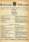 Boletín Oficial del Ministerio de Educación y Ciencia año 1967-3. Resoluciones Administrativas. Números del 53 al 78 e índice 3º trimestre