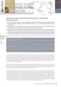 EDIF 51. Reformas en las tasas de las matrículas y movilidad internacional