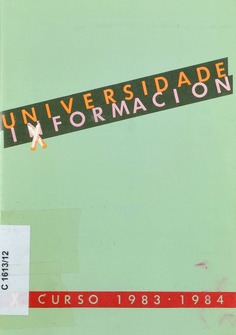 Universidade información. Curso 1983-1984