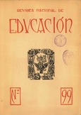 Revista nacional de educación nº 99. 1950