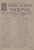 Boletín Oficial del Ministerio de Educación Nacional año 1941-2. Resoluciones Administrativas. Números del 27 al 46 e índice 1º y 2º semestre