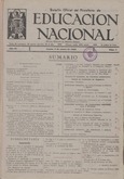 Boletín Oficial del Ministerio de Educación Nacional año 1942. Resoluciones Administrativas. Números del 1 al 52 e índices 1º y 2º semestre