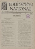 Boletín Oficial del Ministerio de Educación Nacional año 1943. Resoluciones Administrativas. Números del 1 al 52 e índice 1º semestre
