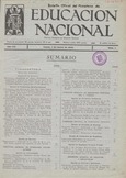Boletín Oficial del Ministerio de Educación Nacional año 1945. Resoluciones Administrativas. Números del 1 al 53 e índice 1º semestre