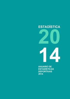 Anuario de estadísticas deportivas 2014