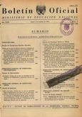 Boletín Oficial del Ministerio de Educación Nacional año 1962-4. Resoluciones Administrativas. Números del 79 al 105 e índice 4º trimestre