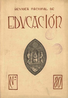 Revista nacional de educación nº 80. 1948