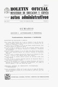 Boletín Oficial del Ministerio de Educación y Ciencia año 1983-1. Actos Administrativos. Números del 1 al 17 e índice 1º trimestre