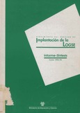 Seguimiento del proceso de implantación de la LOGSE. Informe-Síntesis. Curso 1992-93