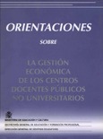 Orientaciones sobre la gestión económica de los centros docentes públicos no universitarios