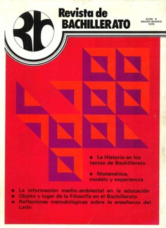 Revista de Bachillerato nº 9. Enero - Marzo 1979