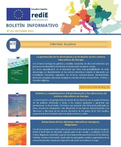 Boletín Informativo nº 42 Octubre 2023. Eurydice España - Redie