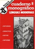 Revista de Bachillerato nº 20. Cuaderno monográfico 8. Octubre-Diciembre 1981
