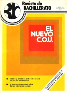 Revista de Bachillerato nº 5. Enero - Marzo 1978