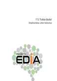 Proyecto EDIA nº 113. Trukoa dauka!