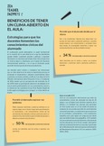 Teacher Snippets. Beneficios de tener un clima abierto en el aula