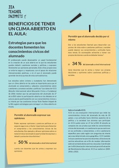 Teacher Snippets. Beneficios de tener un clima abierto en el aula