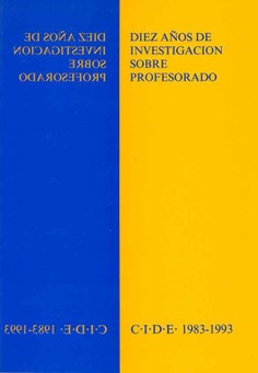 Diez años de investigación sobre profesorado. 1983-1993