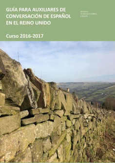 Guía para auxiliares de conversación de español en el Reino Unido. Curso 2016-2017