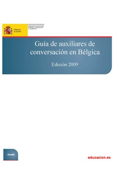 Guía de auxiliares de conversación en Bélgica. Edición 2009