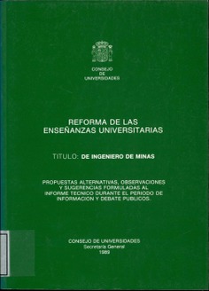 Título, Ingeniero de minas