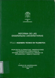 Título, Ingeniero técnico en telemática