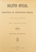 Boletín Oficial del Ministerio de Instrucción Pública y Bellas Artes. Año 1924. Segundo semestre. Números 53 al 105
