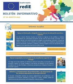 Boletín Informativo nº 35 Agosto 2022. Eurydice España - Redie