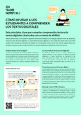 Teacher Snippets. Cómo ayudar a los estudiantes a comprender los textos digitales