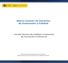 Marco común de Garantía de evaluación y calidad del sistema de Formación Profesional