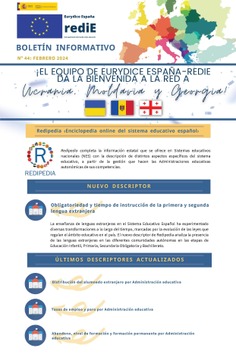 Boletín informativo nº 44 Febrero 2024. Eurydice España - rediE