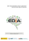 Proyecto EDIA nº 222. Formulatzeko artean sakontzen