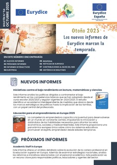 Boletín informativo nº 54. Octubre 2025. Eurydice España - rediE Boletín informativo nº 54. Octubre 2025. Eurydice España - rediE