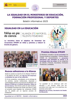 Boletín informativo nº 14. Unidad de Igualdad del MEFPD