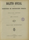 Boletín Oficial del Ministerio de Instrucción Pública y Bellas Artes. Año 1917. Segundo semestre. Números del 53 al 104