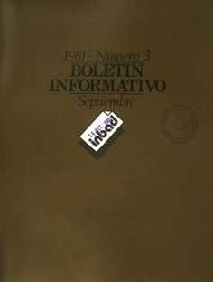Boletín informativo del INBAD. 1981. Nº 3. Septiembre