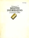 Boletín informativo del INBAD. 1980. Nº 7. Diciembre