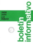 Boletín informativo del INBAD. 1986. Nº 2. Junio
