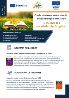 Boletín informativo nº 57. Abril 2026. Eurydice España - rediE