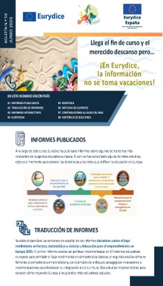 Boletín informativo nº 58. Junio 2026. Eurydice España - rediE